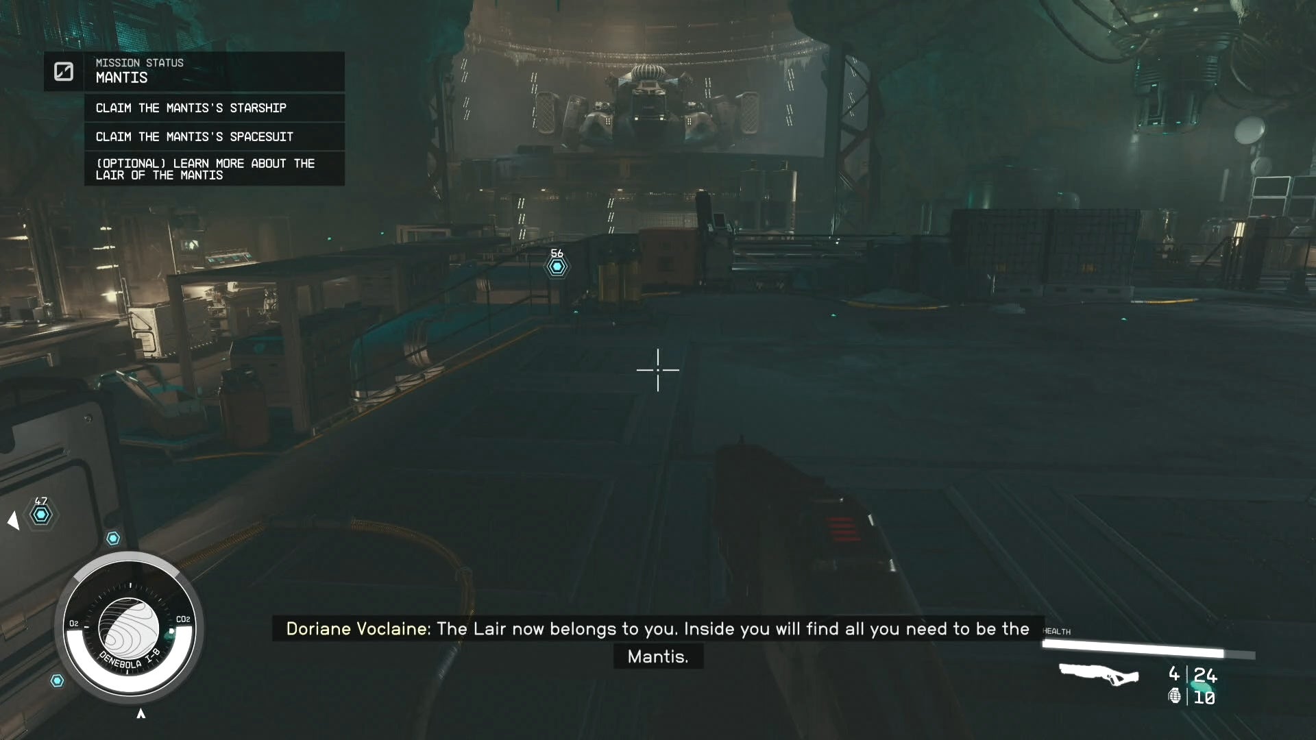 first person view of the mantis lair