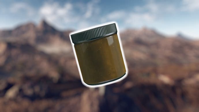 sealant menu image on a blurred background of mountains