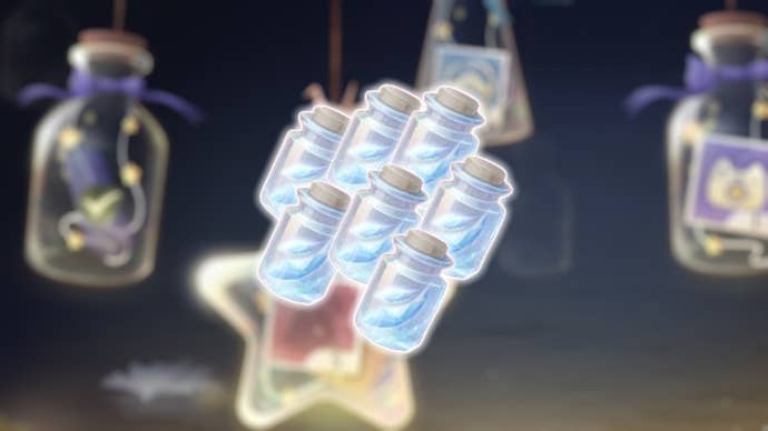 Silver Petals in Infinity Nikki on a blurred background of the Daily Wishes menu.