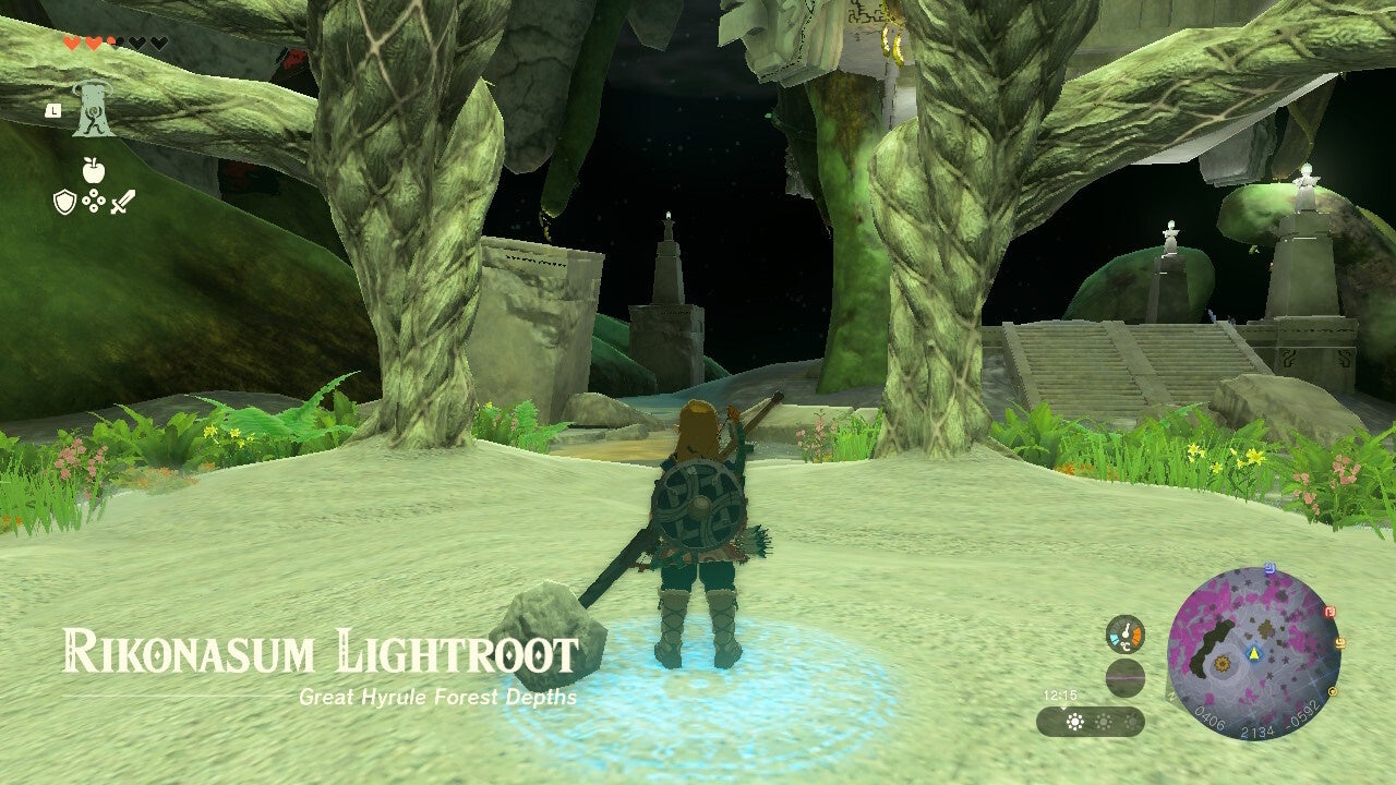 Layusus Lightroot How to get through the Lost Woods in Zelda Tears of the Kingdom ...