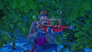 How to hide in bushes that you threw down in Fortnite