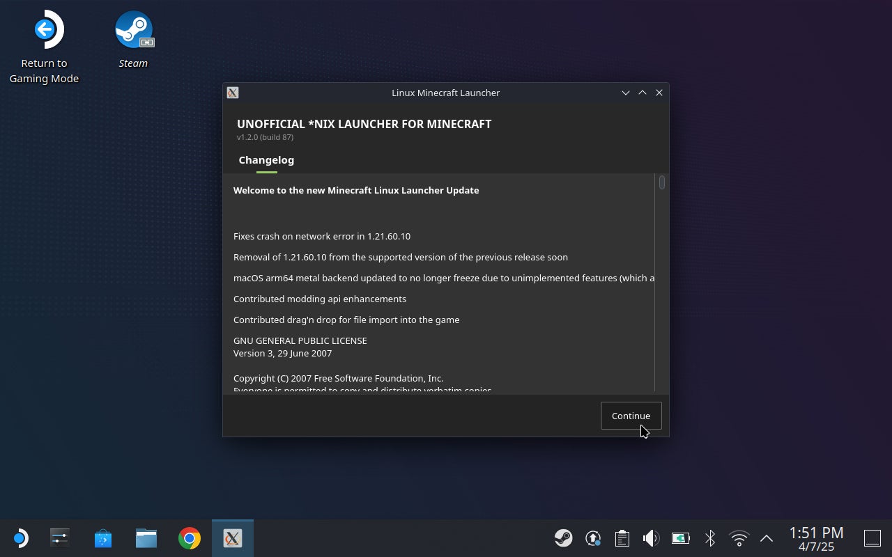 Step 3 of how to install Minecraft Bedrock on Steam Deck. - 21