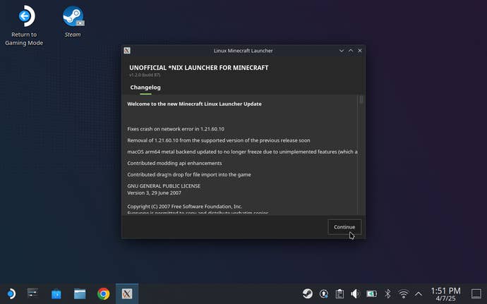 Step 3 of how to install Minecraft Bedrock on Steam Deck.