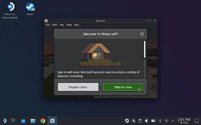Step 6 of how to install Minecraft Bedrock on Steam Deck.