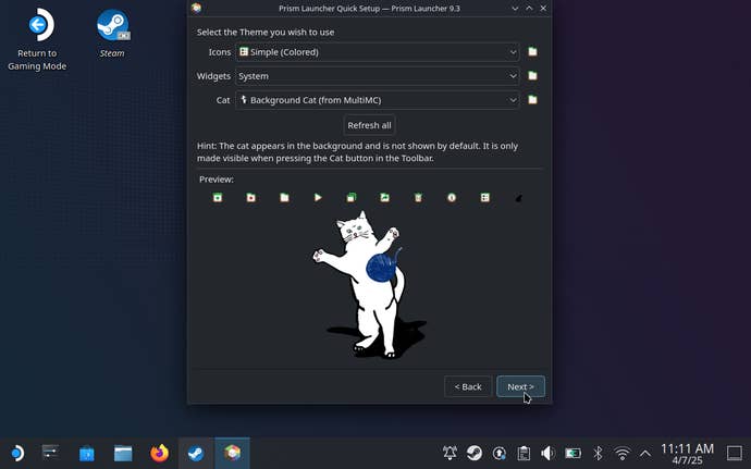 Step 4 of how to play Minecraft Java on the Steam Deck.