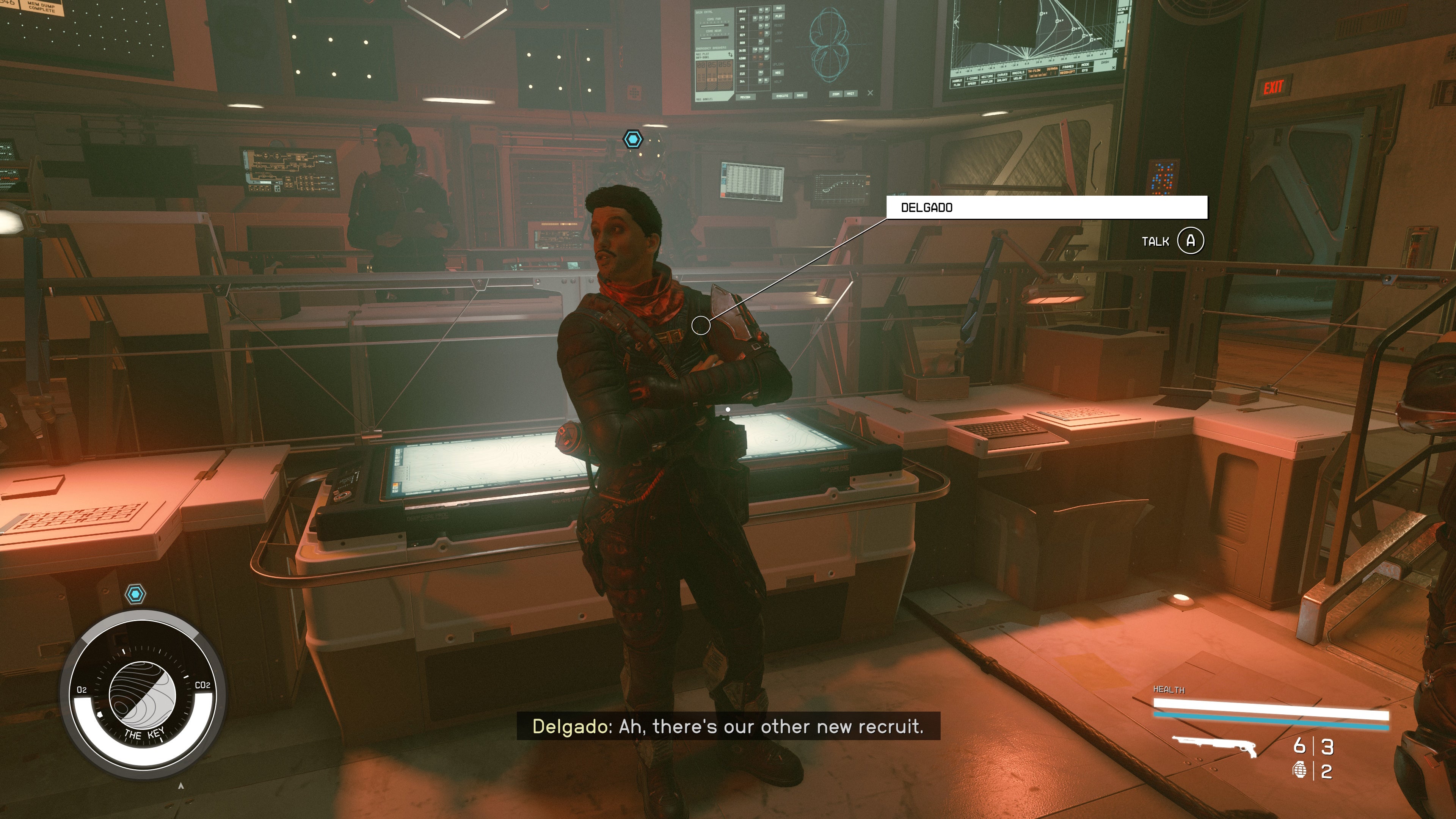 first person view of crimson fleet leader