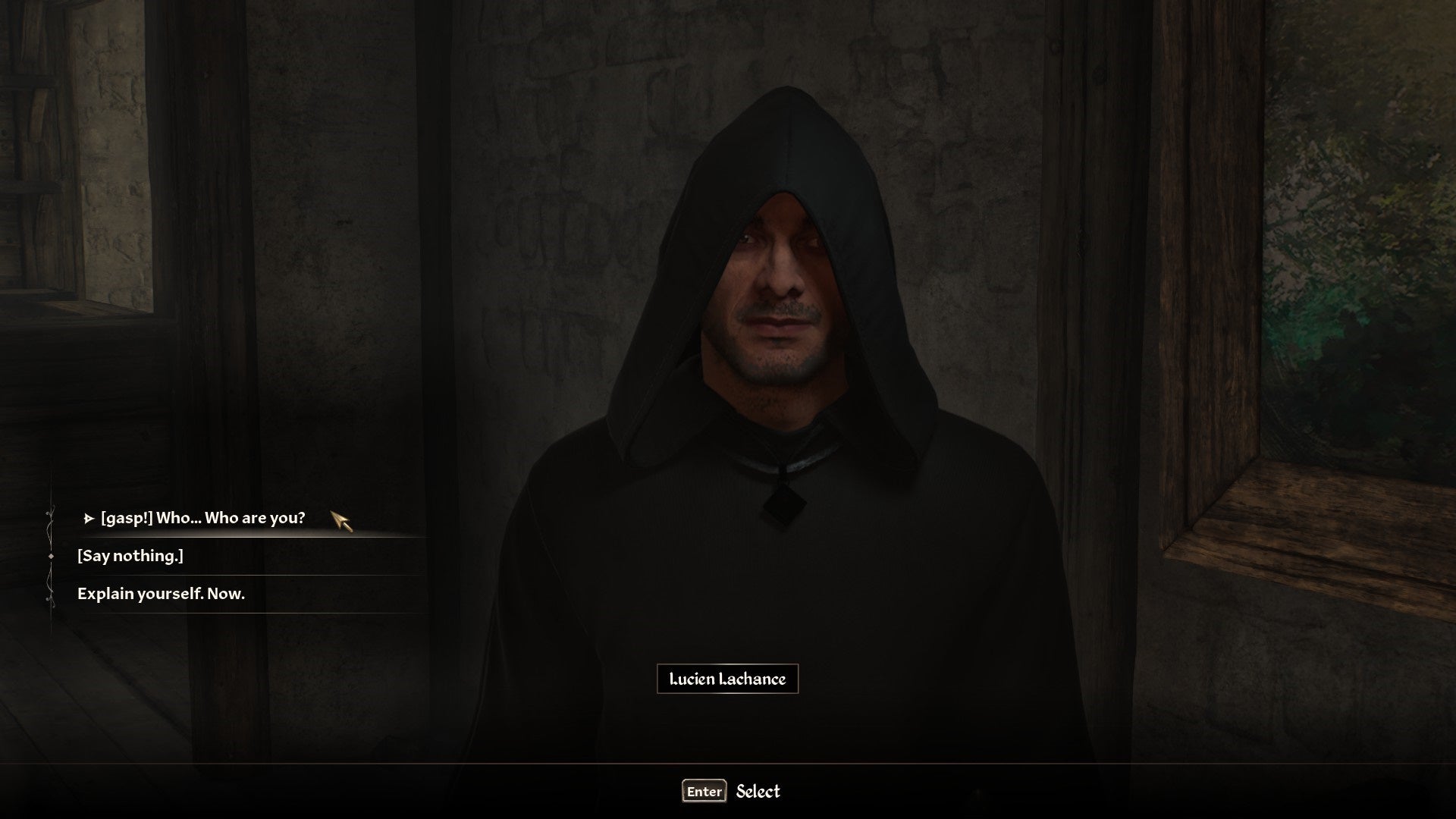 Talking to Lucien Lachance in Oblivion Remastered