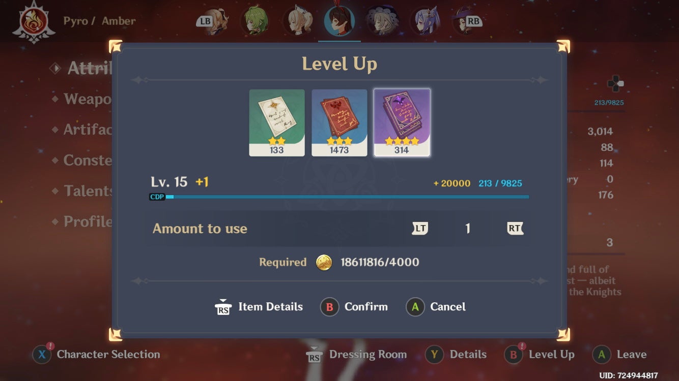 Level Up Characters Genshin Impact beginner's guide and tips and tricks | Eurogamer.net