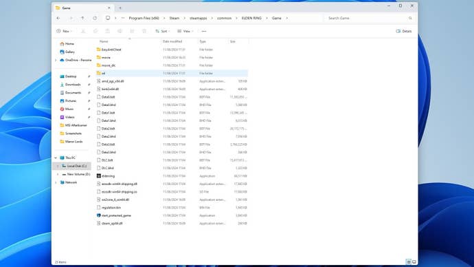 Step 4 of how to enable Elden Ring ultrawide support: Leave Flawless Widescreen running and, in File Explorer, open Elden Ring’s game directory.