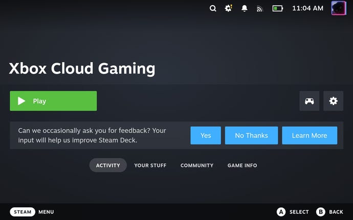 Paso 12 de cómo jugar juegos de Game Pass en Steam Deck: reinicie Steam Deck e inicie Microsoft Edge.