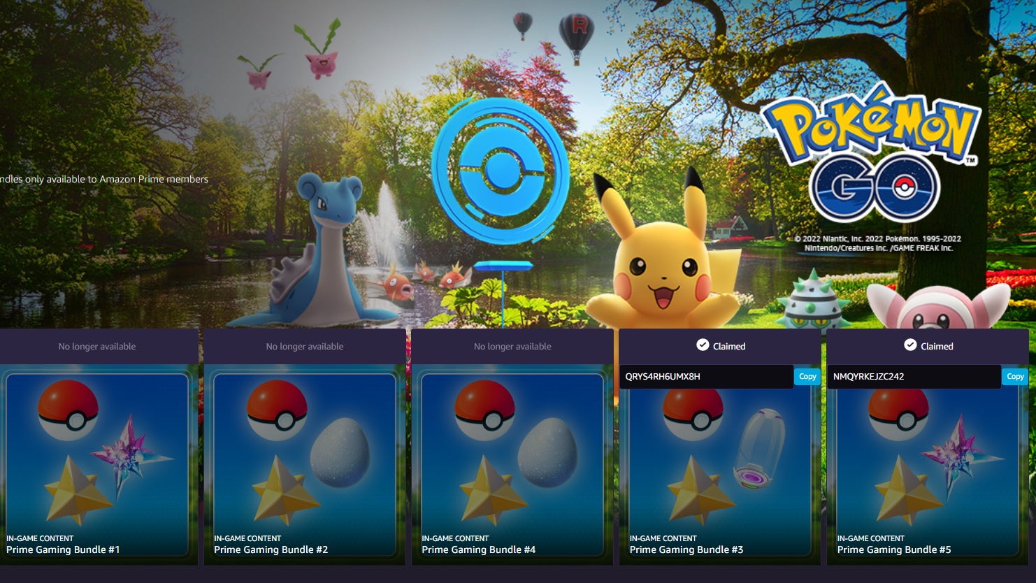 Pokmon Go Prime Gaming rewards for March 2024 | Eurogamer.net Pokmon Go Prime Gaming rewards for March 2024 | Eurogamer.net