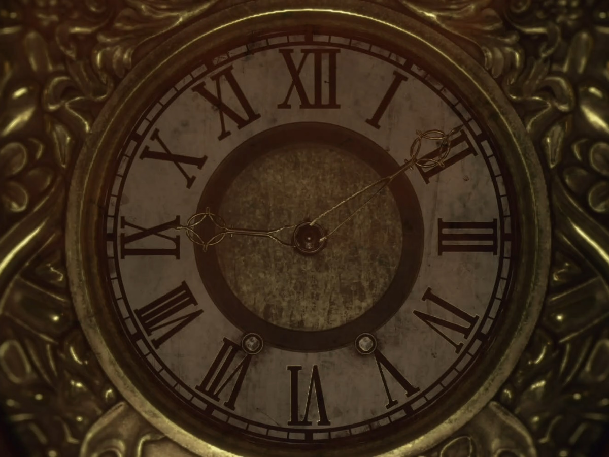 Resident Evil 4 clock puzzle solution, Grandfather Clock correct
