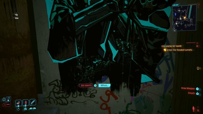 first person view of the tarot graffiti prompt under the king of swords graffiti