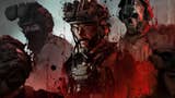 official artwork for modern warfare 3 with captain price in the middle and ghost to his right, with stylised red marks running from the bottom of captain price up