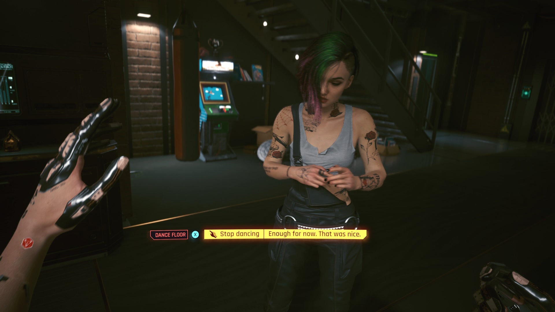 dancing with judy in the glenn apartment