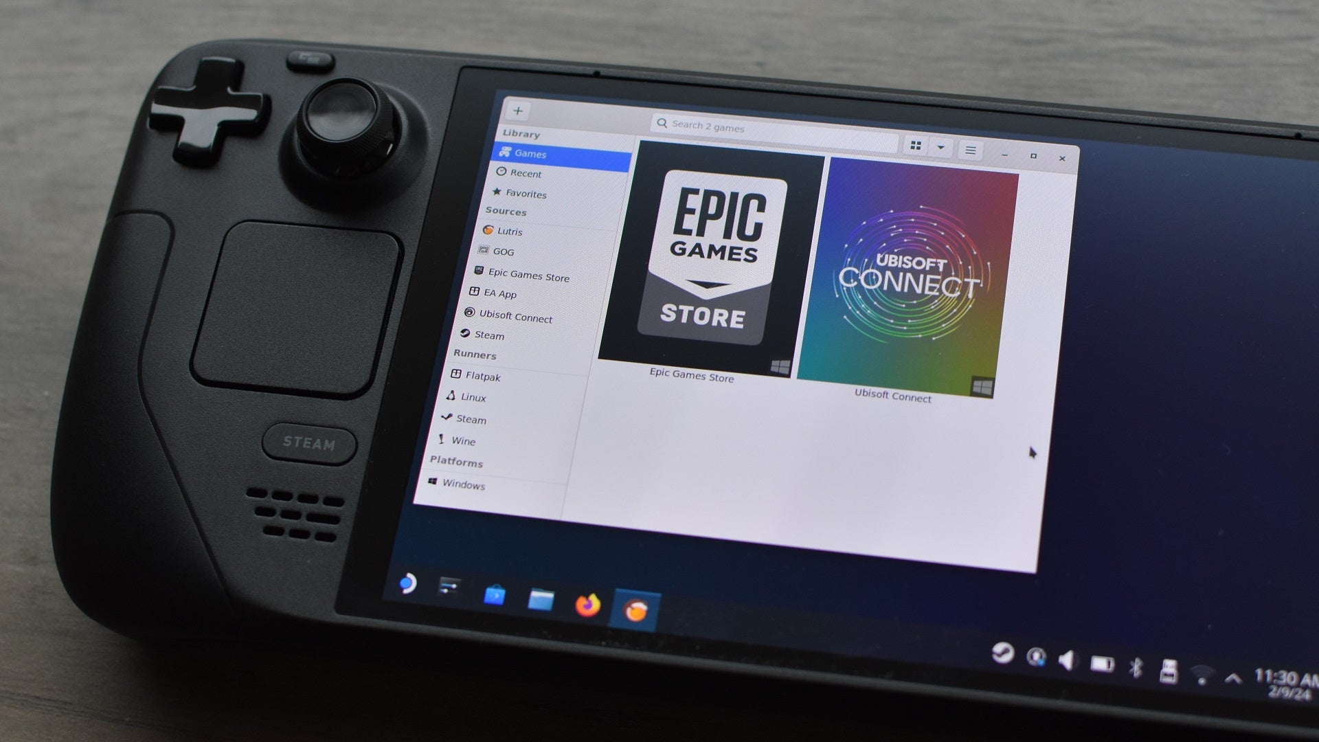 Lutris running on a Steam Deck. - 4