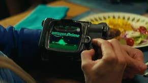Screenshot from Fallout featuring someone operating their Pip-Boy