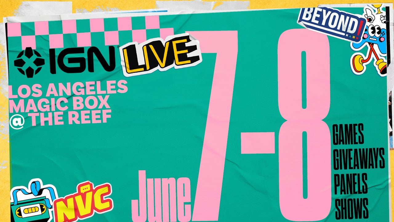 Thumbnail art for IGN Live announcing the date and place.