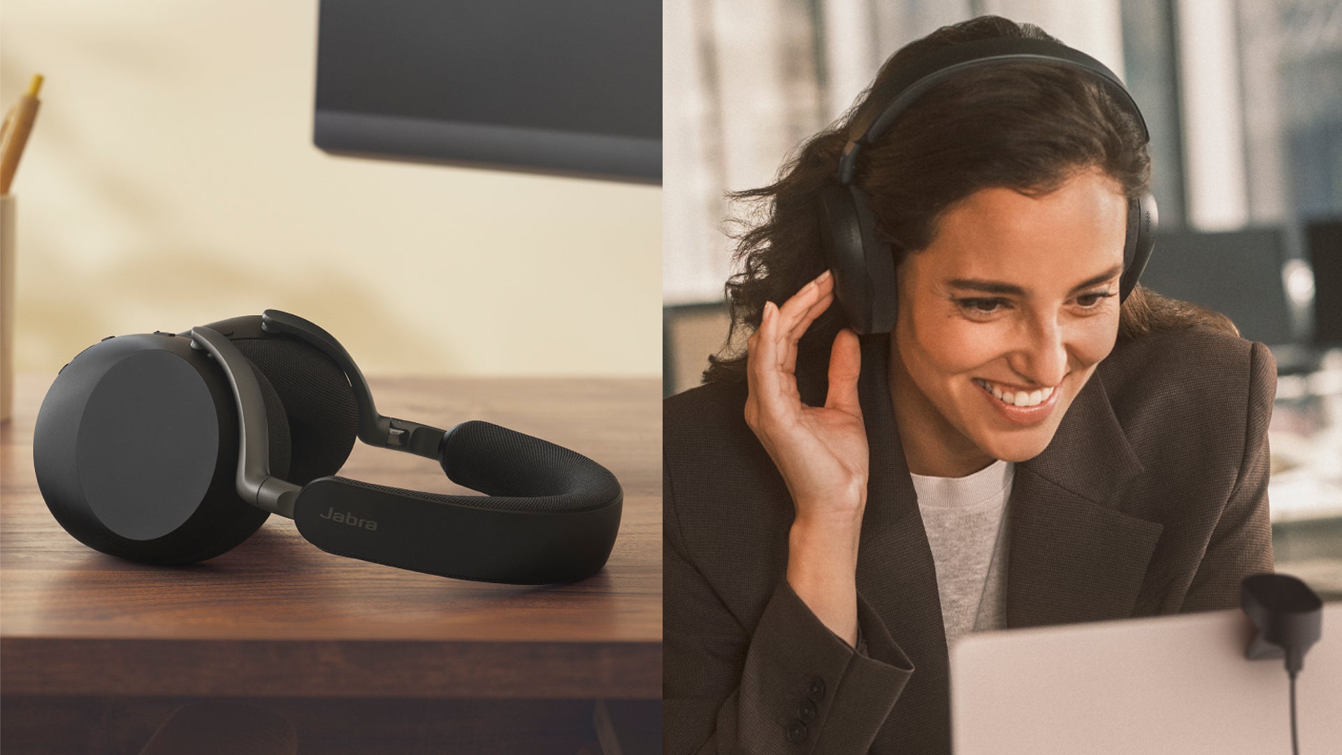 Hay reuniones que se pierden por el ruido ambiente, y el Jabra Evolve3 85 existe exactamente para eso