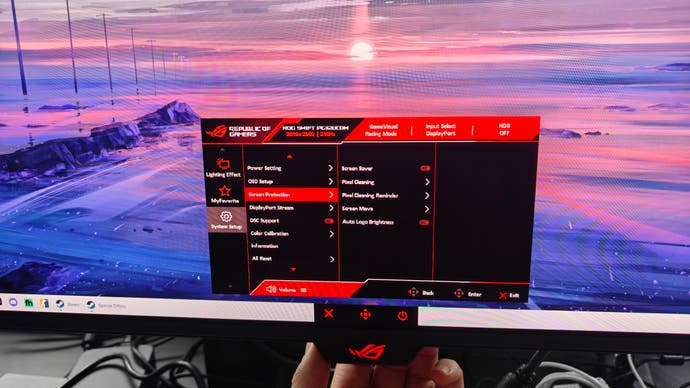 Asus ROG Swift PG32UCDM OSD