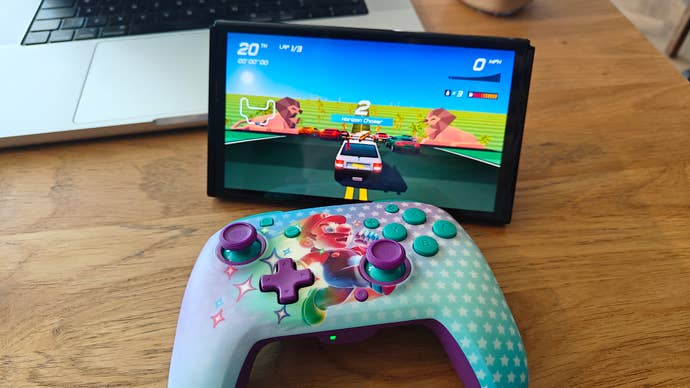turtle beach rematch controller for switch, shown with a switch 1