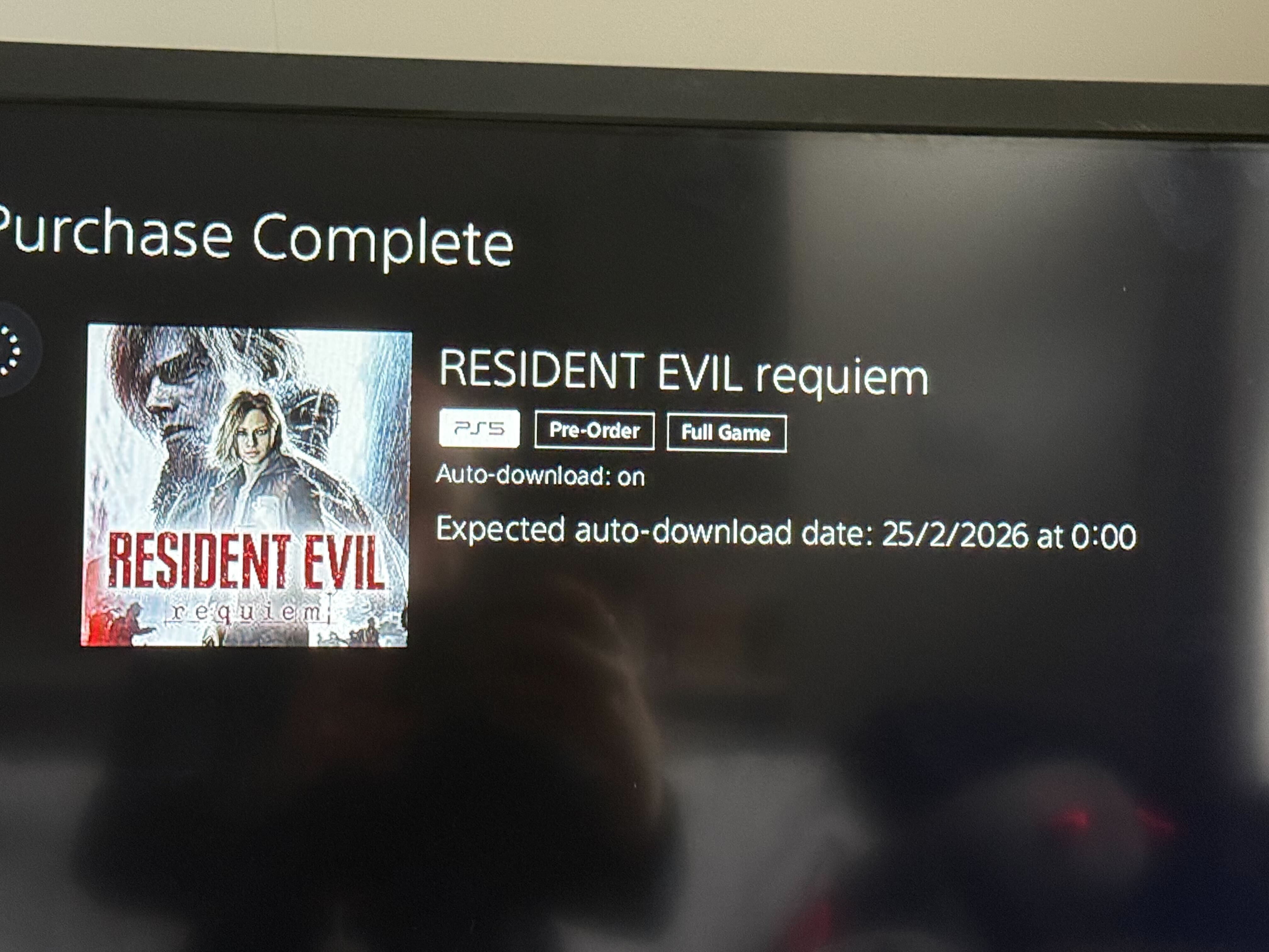 Resident Evil Requiem - obal na PlayStation Store (detail)