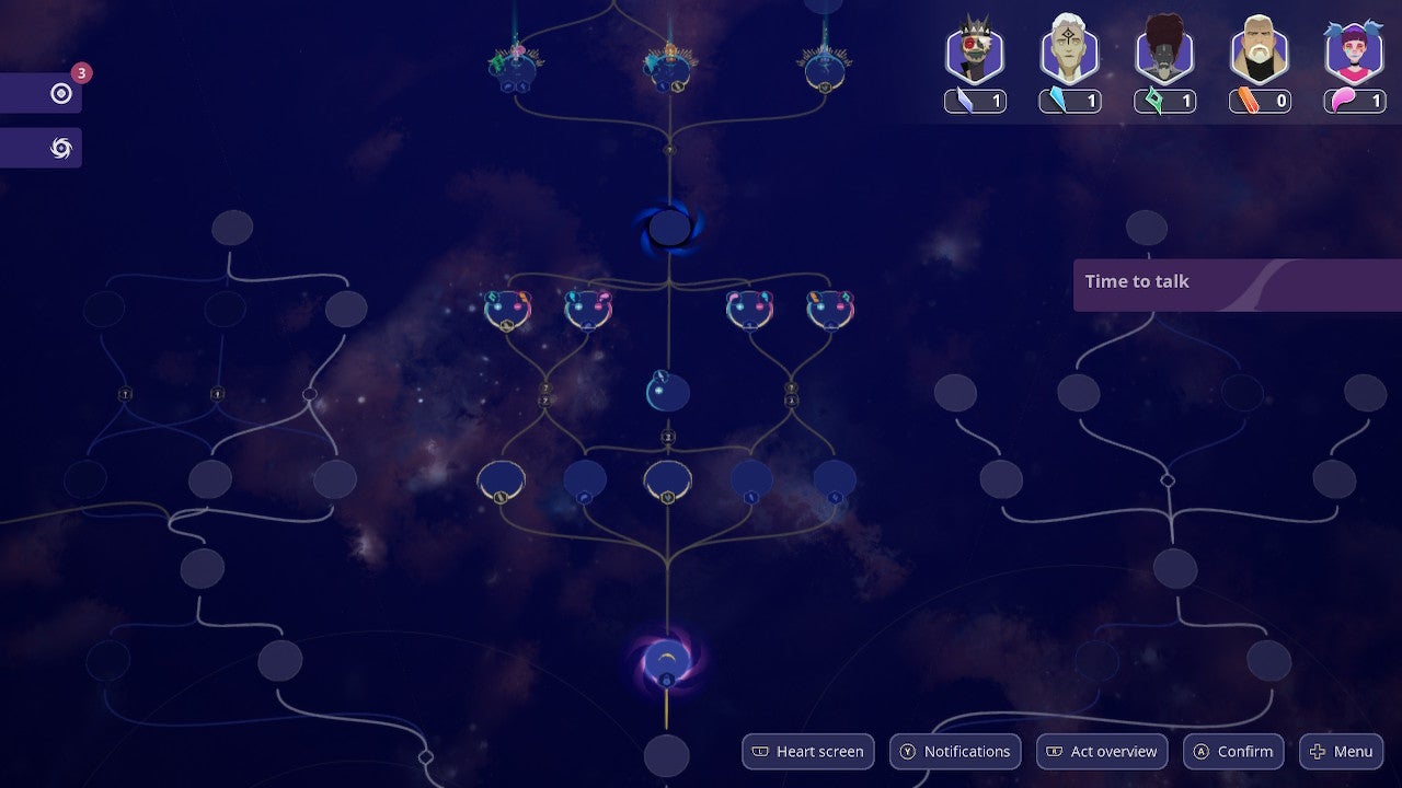 Harmony The Fall of Reverie review - screenshot showing The Augural, where choices are made