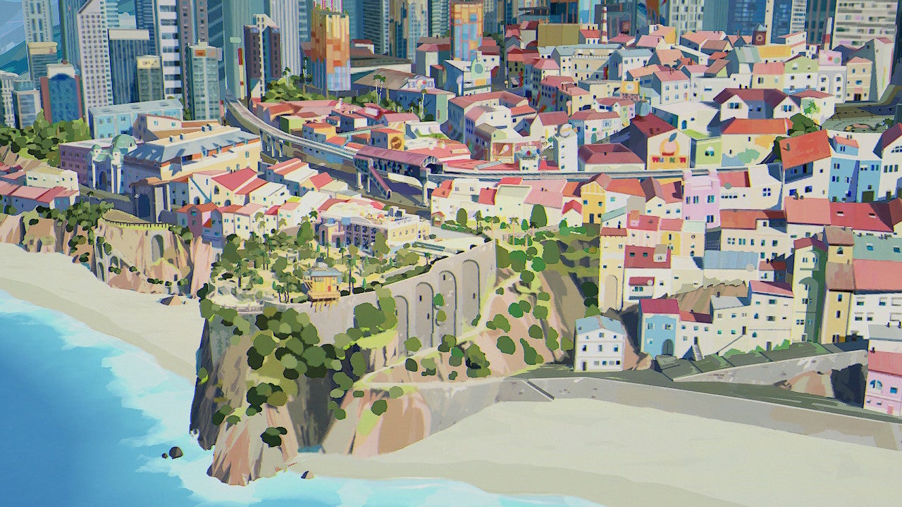 Harmony The Fall of Reverie review - screenshot showing The city of Atina