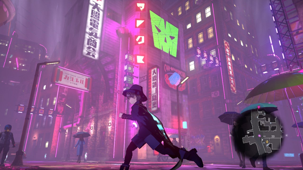 Yuma running around Kanai Ward