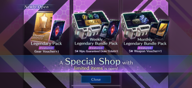 Special shop screenshot in Final Fantasy 7 Ever Crisis