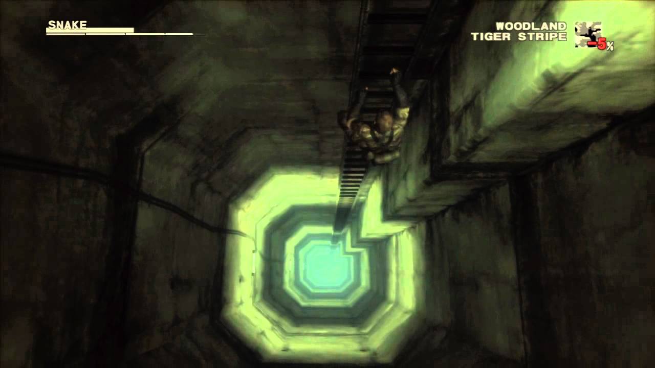 Snake trên thang trong MGS 3.