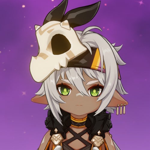 Close up of Iansan from Genshin Impact.