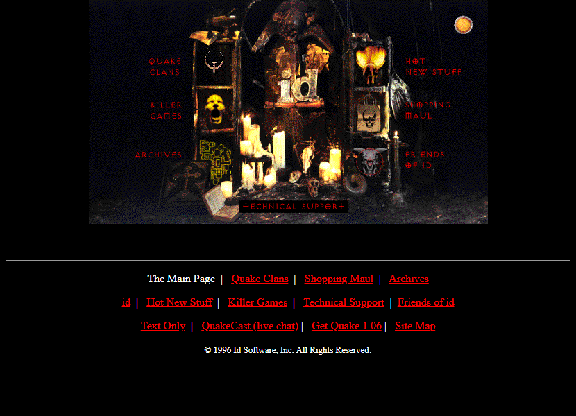 The iD website front page from the 1990s