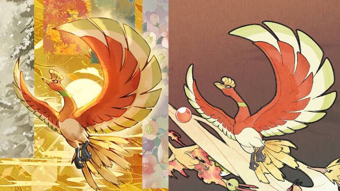 Image comparing the TCG Pocket fan art and card art via IGN