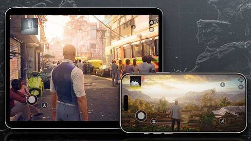 Image showing Hitman World of Assassination being played on iOS devices