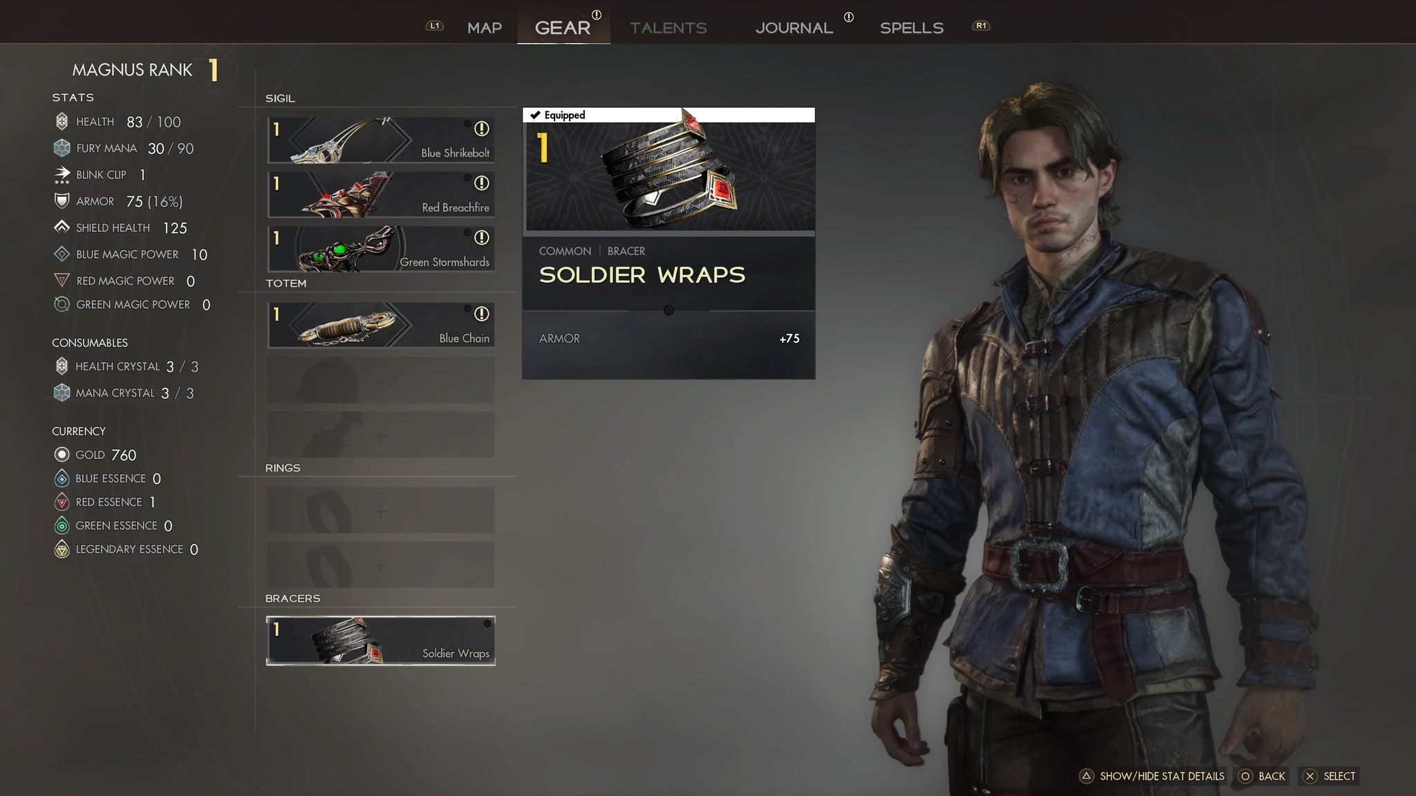 Immortals of Aveum equipment screen - 4