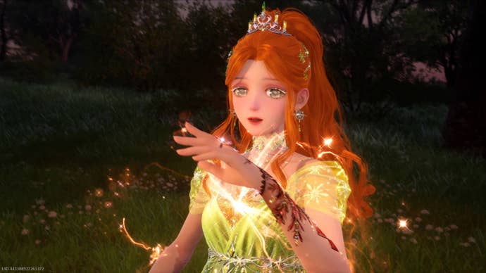 Nikki can be seen in an evolved Crystal Poems outfit in Infinity Nikki