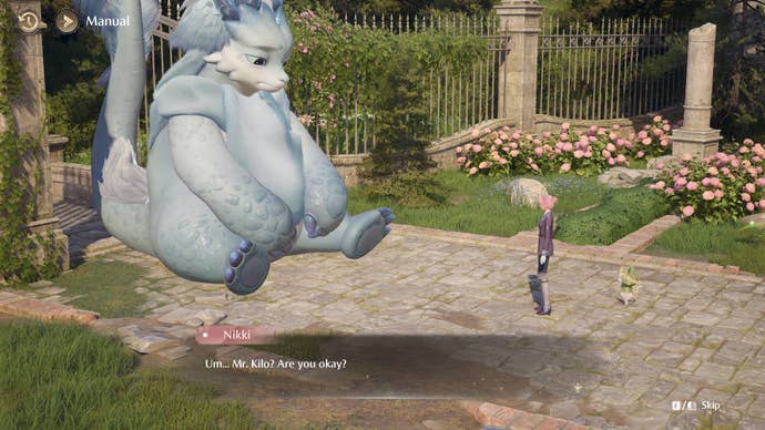 Nikki speaks with Kilo the Cadenceborn in Infinity Nikki