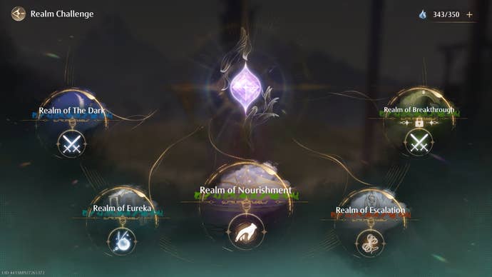 All five Realm Challenges are shown in Infinity Nikki
