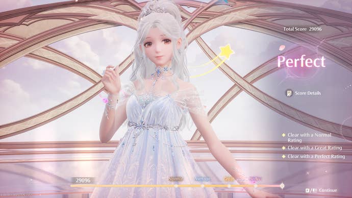 The player achieves a perfect score in a Styling Contest in Infinity Nikki