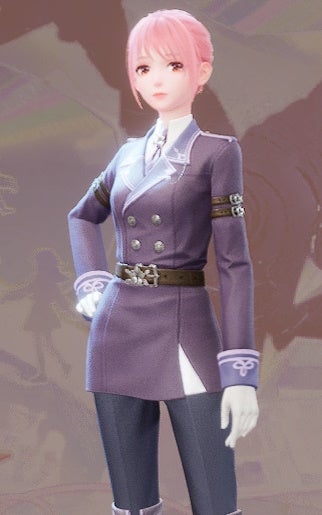 Nikki wearing the A Guard&rsquo;s Resolve outfit in Infinity Nikki.
