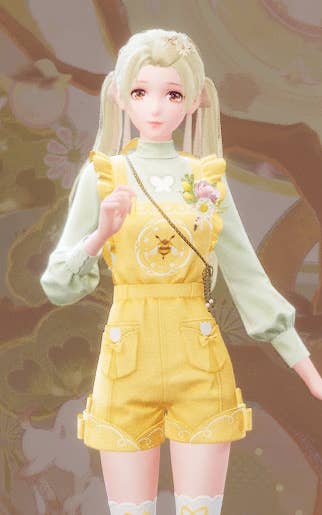 Nikki wearing the Afternoon Shine outfit in Infinity Nikki.