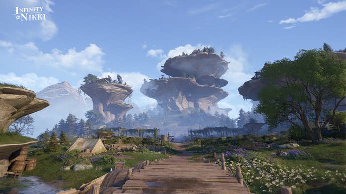 Mutliple stonetrees can be seen in the Stoneville region in Infinity Nikki