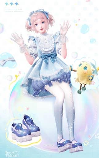 The Bubble’s Hometown outfit in Infinity Nikki.