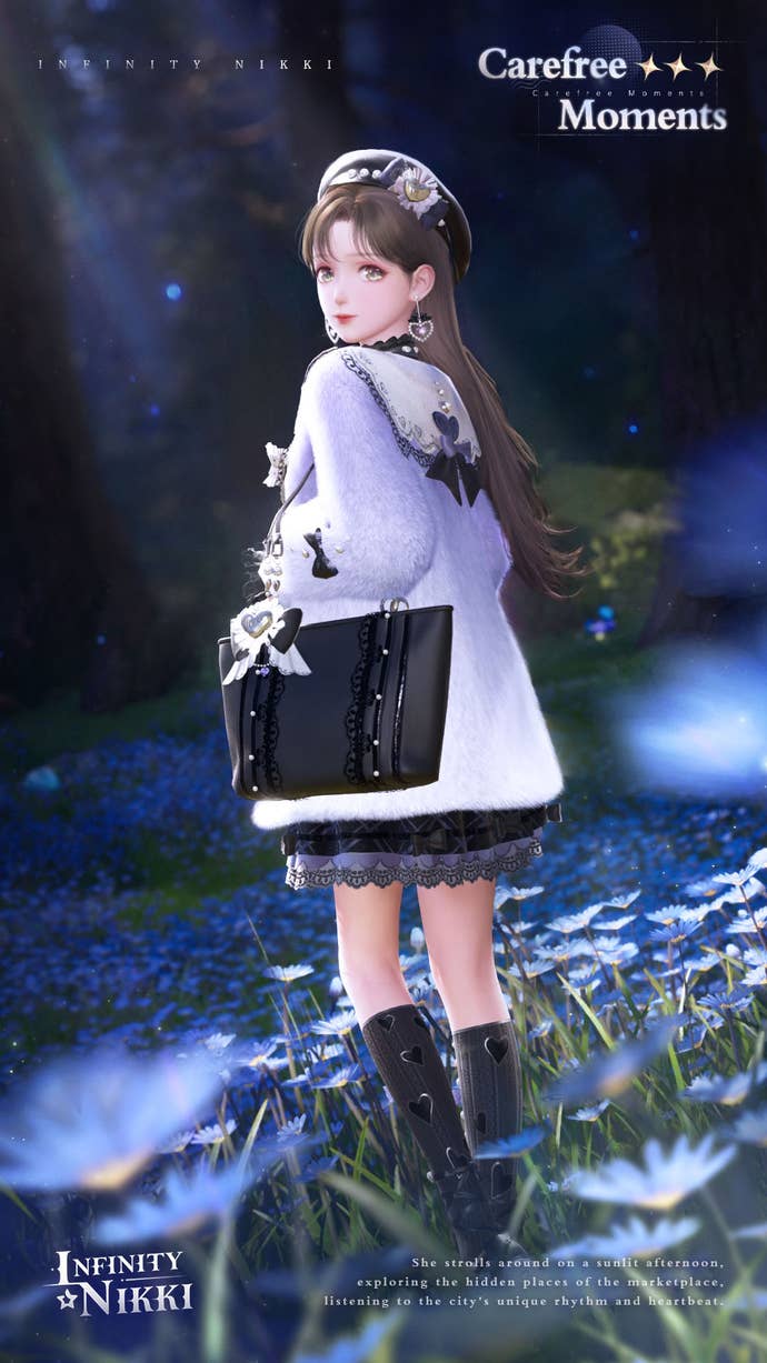 Carefree Moments outfit in Infinity Nikki.