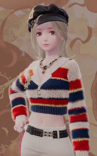 Nikki wearing the Carnival Ode outfit in Infinity Nikki.