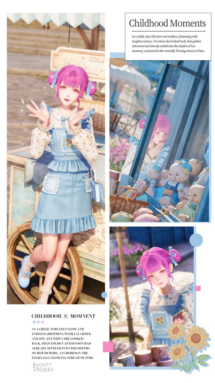 Infinity Nikki Childhood Moments outfit.