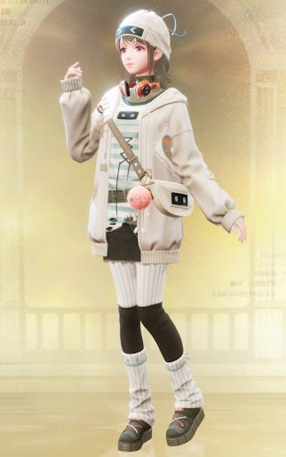 Nikki in the Cosy Adventure outfit in Infinity Nikki.