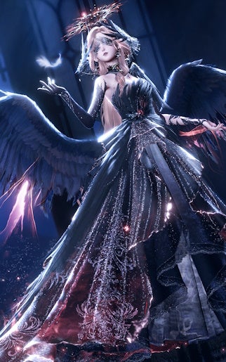 The Crimson Feather outfit in Infinity Nikki.