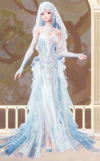 Nikki in the Daughter of the Lake outfit in Infinity Nikki.